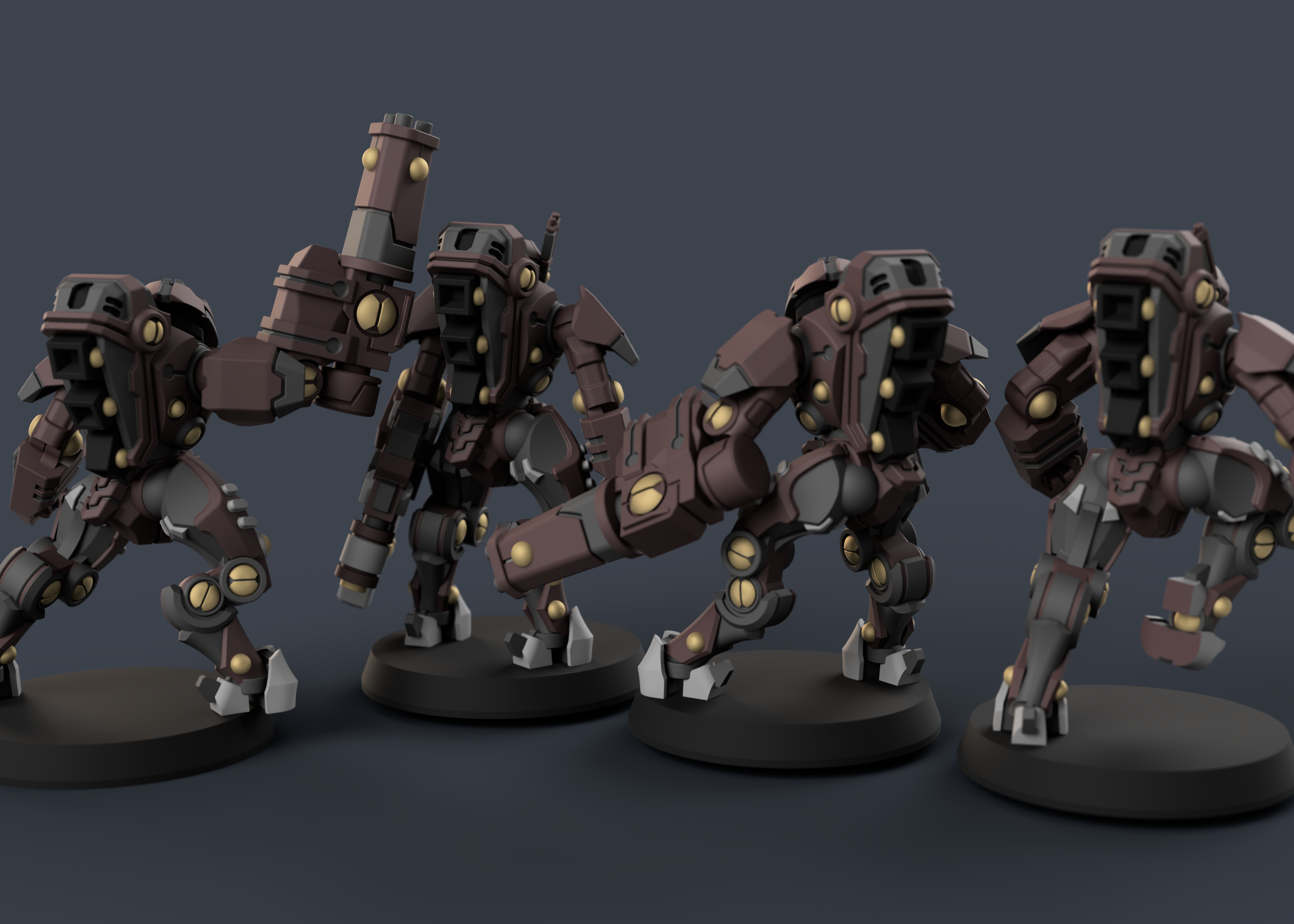 FishMech - Escouade Furtive Xeno - Figurine résine